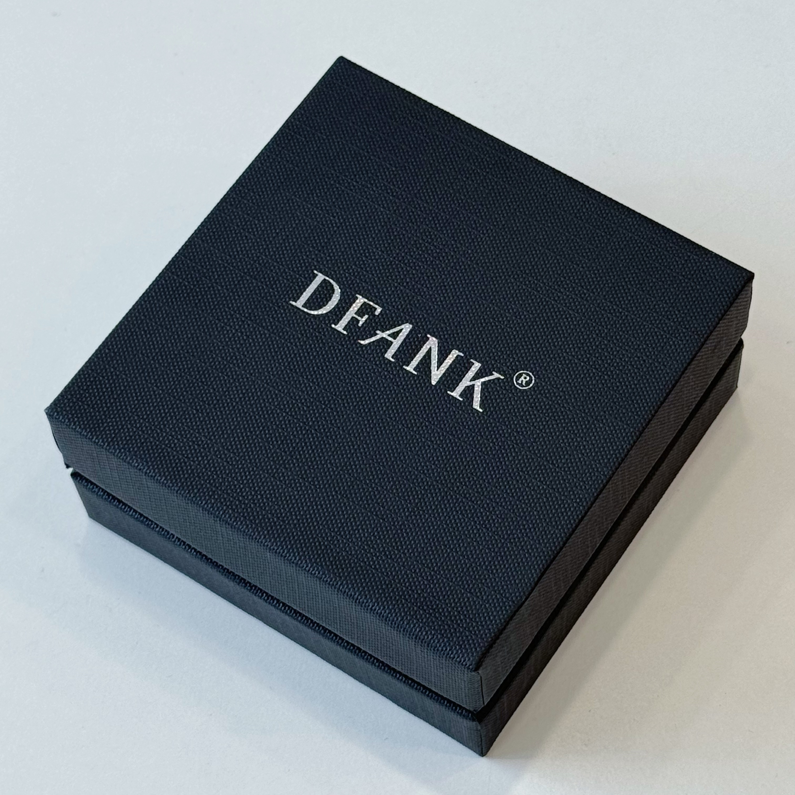 Luxury Custom logo Black 2 Pieces Jewelry Box White Stamping logo Lid and Base Paper Watch Box with Velvet Pillow