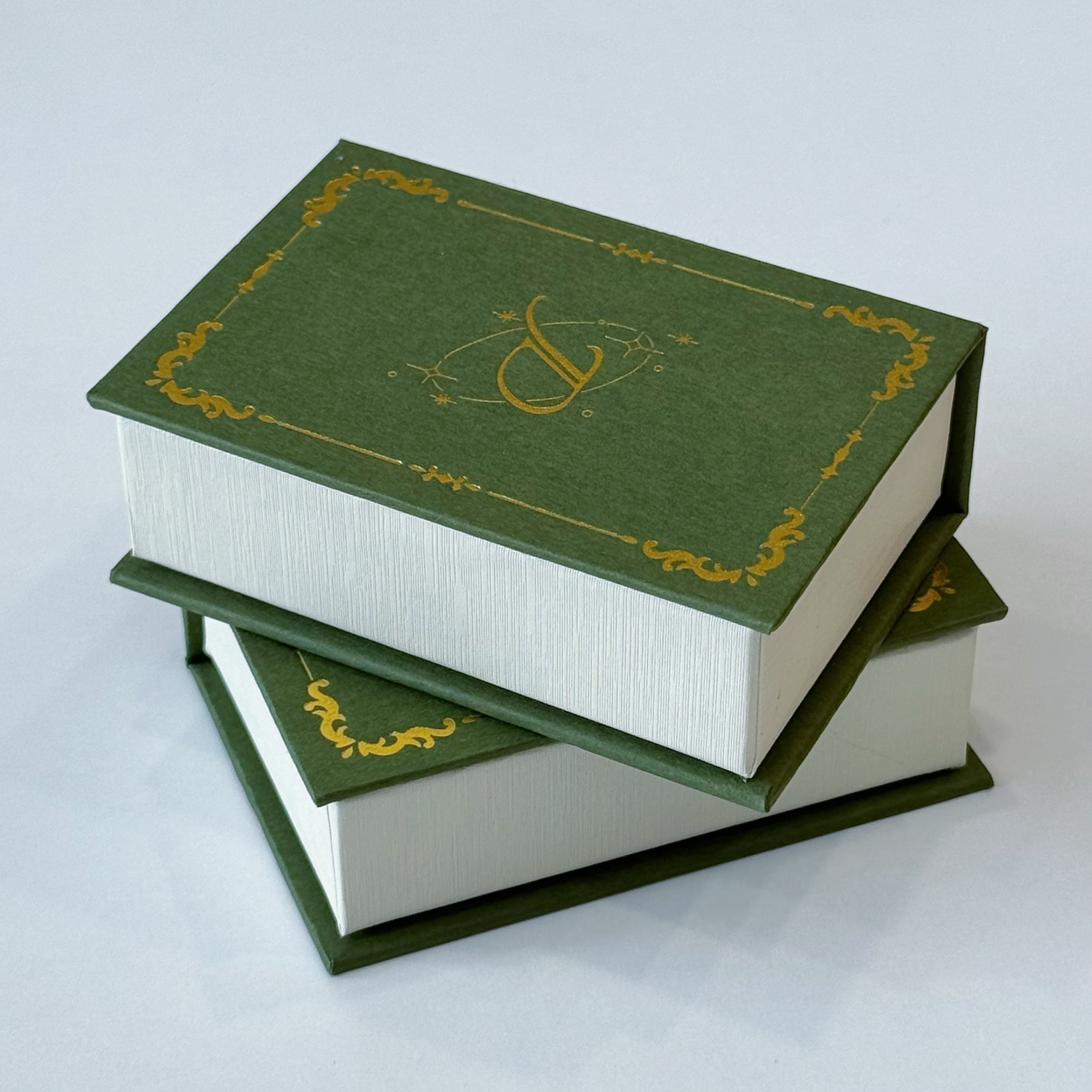 Luxury Book-Style Jewelry Box | Magnetic Flip-Top Necklace & Earring Gift Box