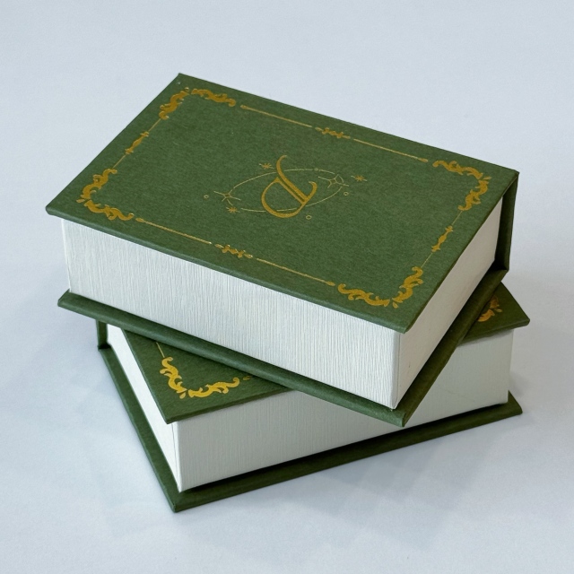 Luxury Book-Style Jewelry Box | Magnetic Flip-Top Necklace & Earring Gift Box