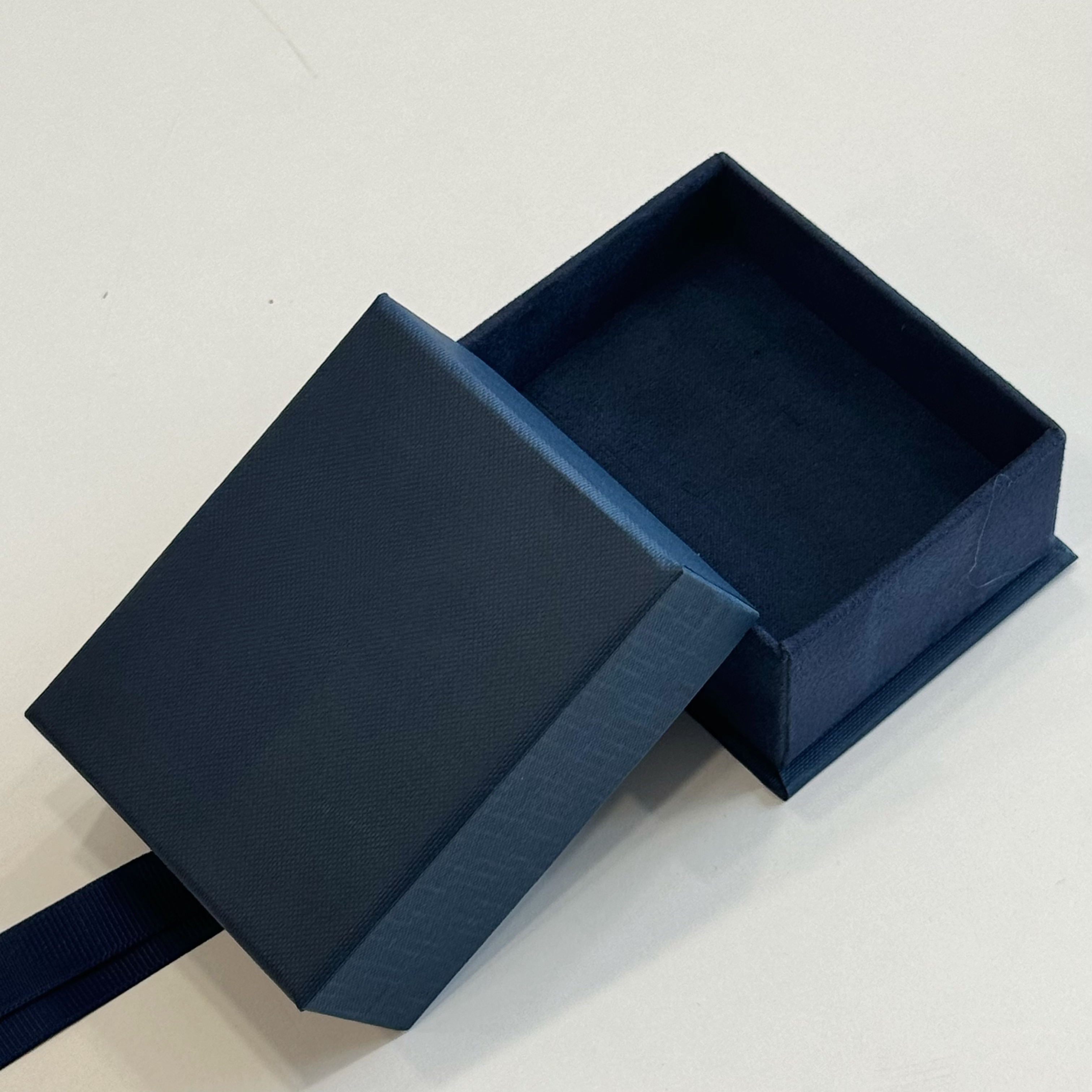 Luxury Custom Jewelry Packaging Box - Matte Blue Finish Gift Box for Earrings, Necklaces & Rings - Ideal for Small Business & Wedding Favors