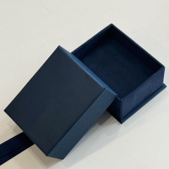 Luxury Custom Jewelry Packaging Box - Matte Blue Finish Gift Box for Earrings, Necklaces & Rings - Ideal for Small Business & Wedding Favors