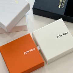Elegant "Best Wishes" Jewelry Drawer Box - Vibrant Multi-Color Slide-Out Gift Box for Rings & Earrings - Premium Cardboard Jewelry Packaging with Pull Tab