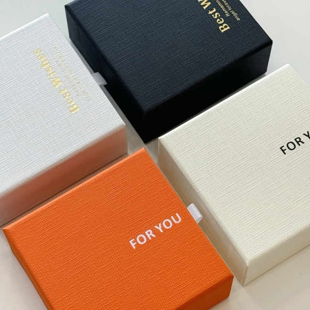 Elegant "Best Wishes" Jewelry Drawer Box - Vibrant Multi-Color Slide-Out Gift Box for Rings & Earrings - Premium Cardboard Jewelry Packaging with Pull Tab