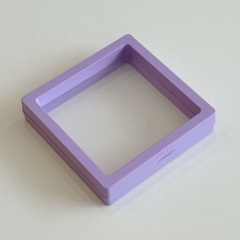 Luxury Purple Ribbon Jewelry Drawer Box - Premium Rigid Cardboard Packaging for Rings, Earrings, and Necklaces - Elegant Jewelry Gift Box with Pull Tab