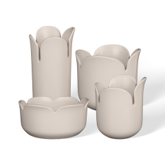 Wholesale Modern Simple Creative Petal Ceramic Large Vase Flower Decoration