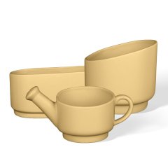 Wholesale Creative Slanting Design Ceramic Flower Pot