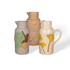 Wholesale Wooden three-dimensional ceramic vase