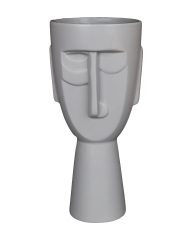 Wholesale Artistic Portrait Ceramic Flowerpot with Its Own Fun