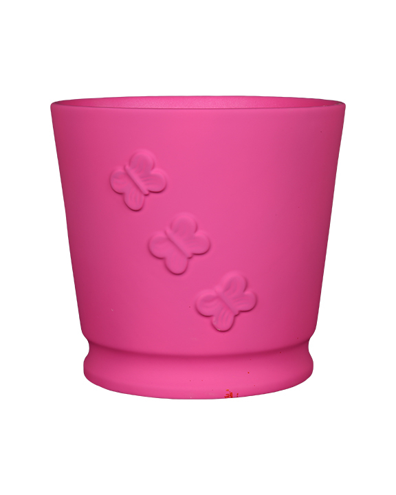 Wholesale Cool and charming pink butterfly ceramic vase