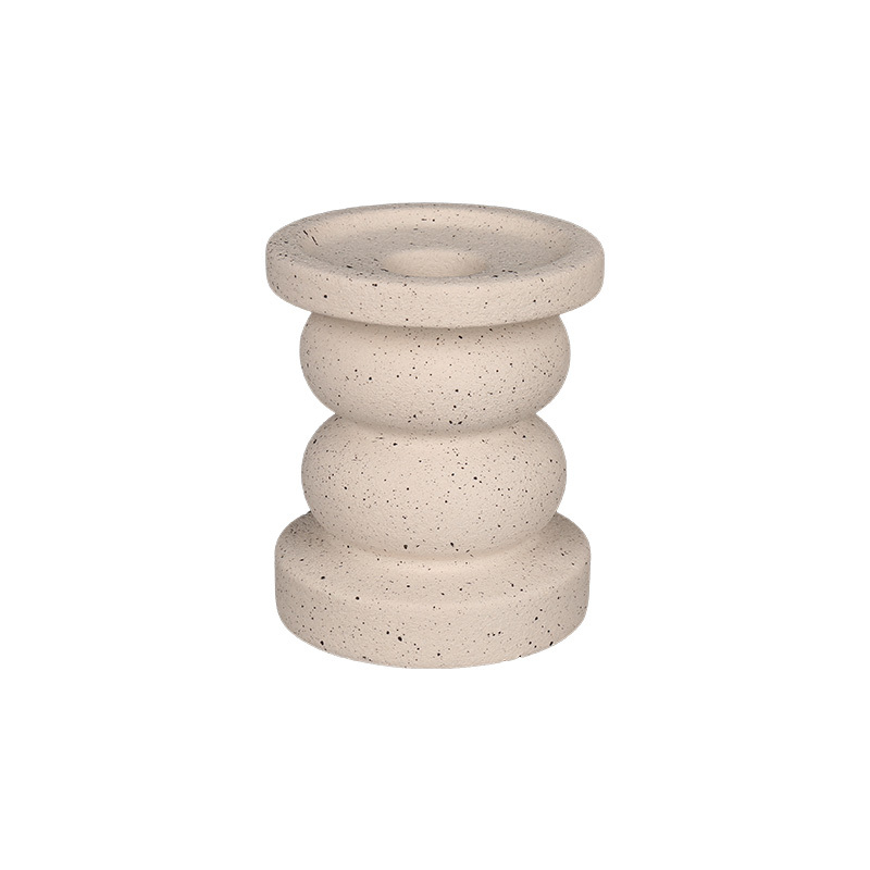 Wholesale Double Color Gourd Column Ceramic Candlestick