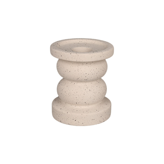 Wholesale Double Color Gourd Column Ceramic Candlestick