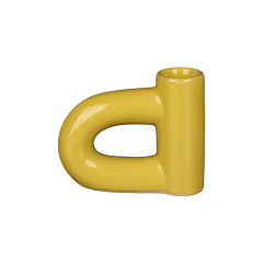 Wholesale Contrasting Color Double-Patterned Ceramic Candlestick