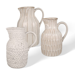 Wholesale Vintage textured ceramic flower vase