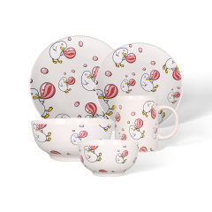 Wholesale Soft and cute ceramic tableware set