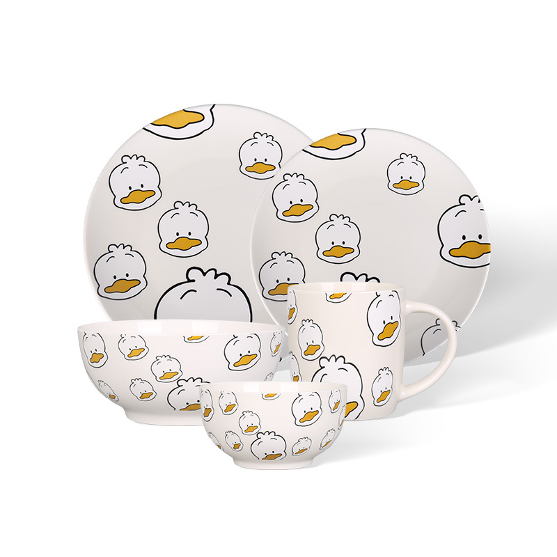 Wholesale Soft and cute ceramic tableware set
