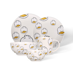 Wholesale Soft and cute ceramic tableware set