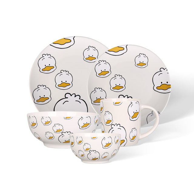 Wholesale Soft and cute ceramic tableware set