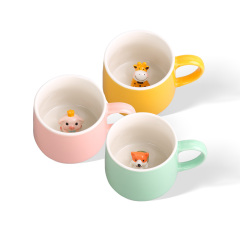 Wholesale Cute 3D Miniature Animal Ceramic Cup
