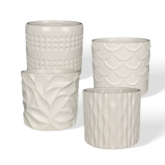 Wholesale Modern Textured Ceramic Flower Pots
