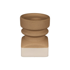Wholesale Contrasting Color Double-Patterned Ceramic Candlestick