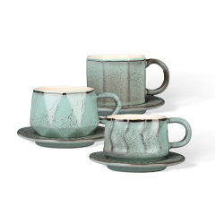 Wholesale Vintage textured ceramic cup