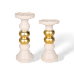 Wholesale Luxury Platinum Ceramic Candlestick