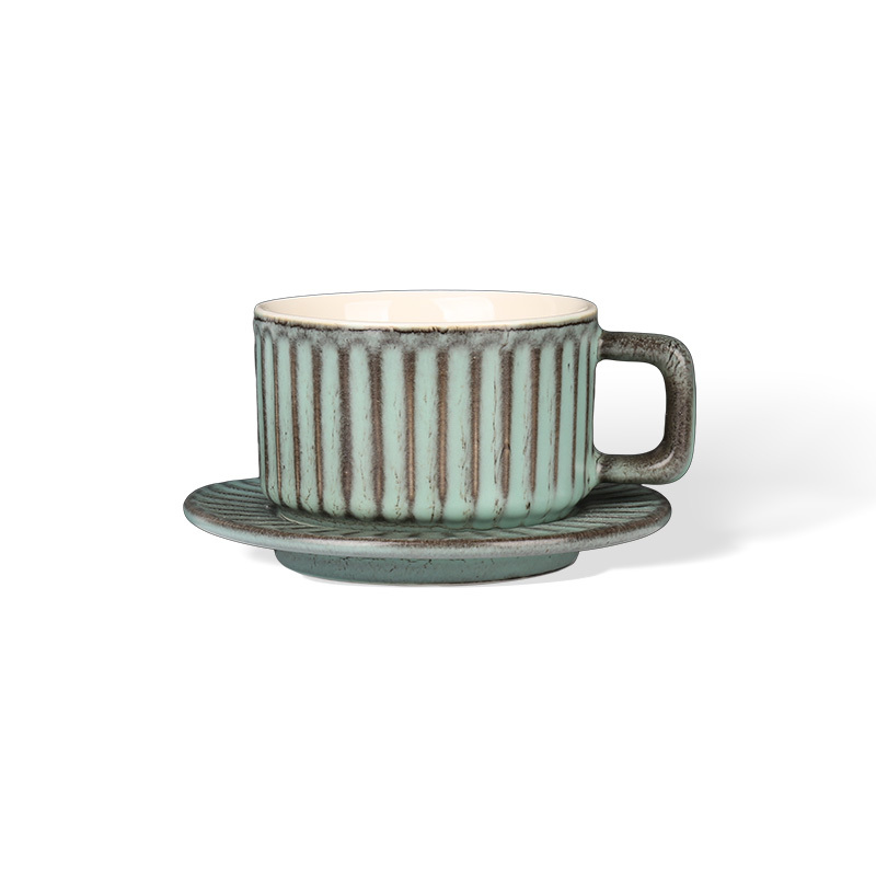 Wholesale Vintage textured ceramic cup