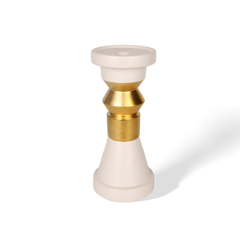 Wholesale Luxury Platinum Ceramic Candlestick