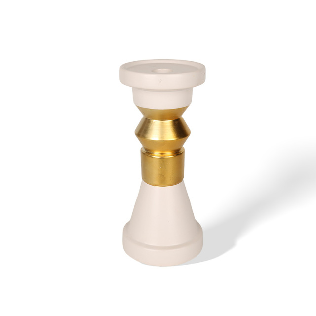 Wholesale Luxury Platinum Ceramic Candlestick
