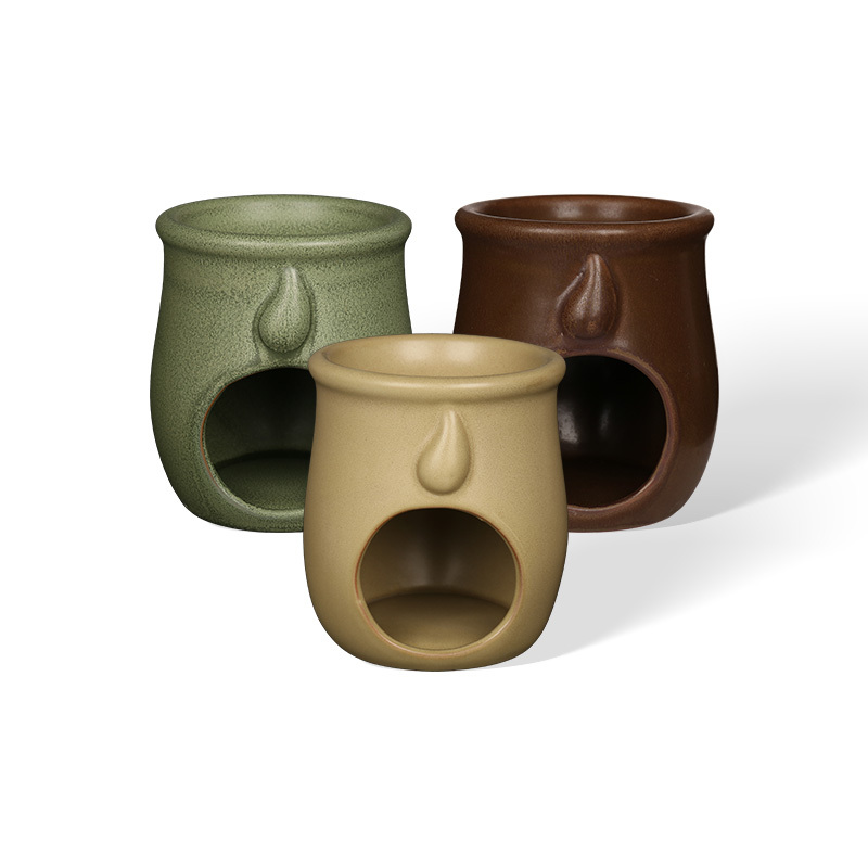 Wholesale Retro Rustic Clay Textured Wax Melt Burner & Oil Burner