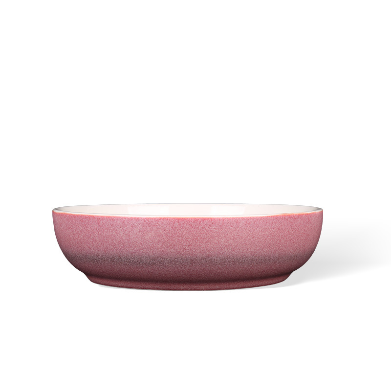 Wholesale Pink matte ceramic tableware with a frosted texture