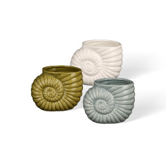 Wholesale Ocean Element Shaped Ceramic Candle Holder