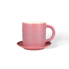 Wholesale Pink matte ceramic tableware with a frosted texture