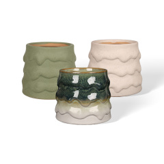 Wholesale Tree-textured ceramic candle holders wholesale