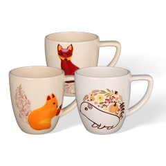 Wholesale Cartoon Fun 3D Relief Ceramic Mug