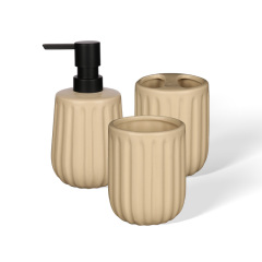 Wholesale Simple solid color textured ceramic bathroom products