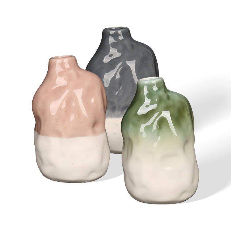 Wholesale Irregular Distorted Colorful Ceramic Aromatherapy Bottle