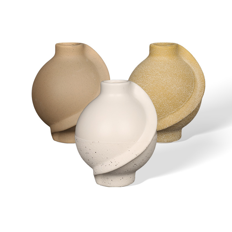 Wholesale Minimalist solid color ceramic incense bottle