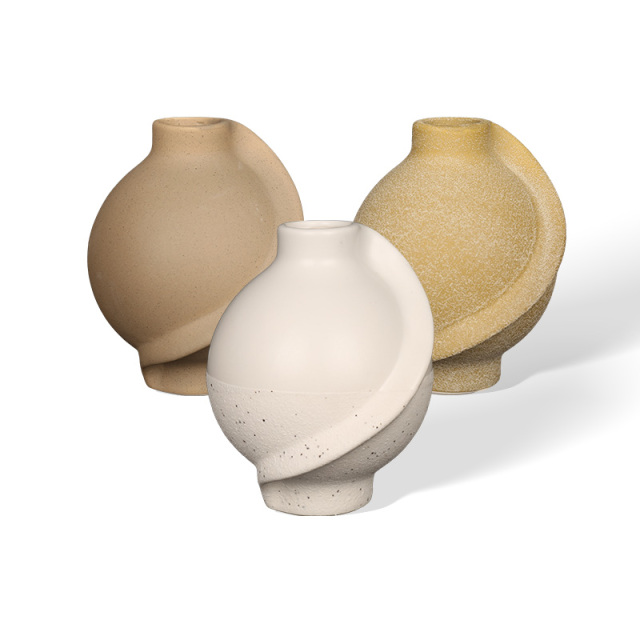 Wholesale Minimalist solid color ceramic incense bottle