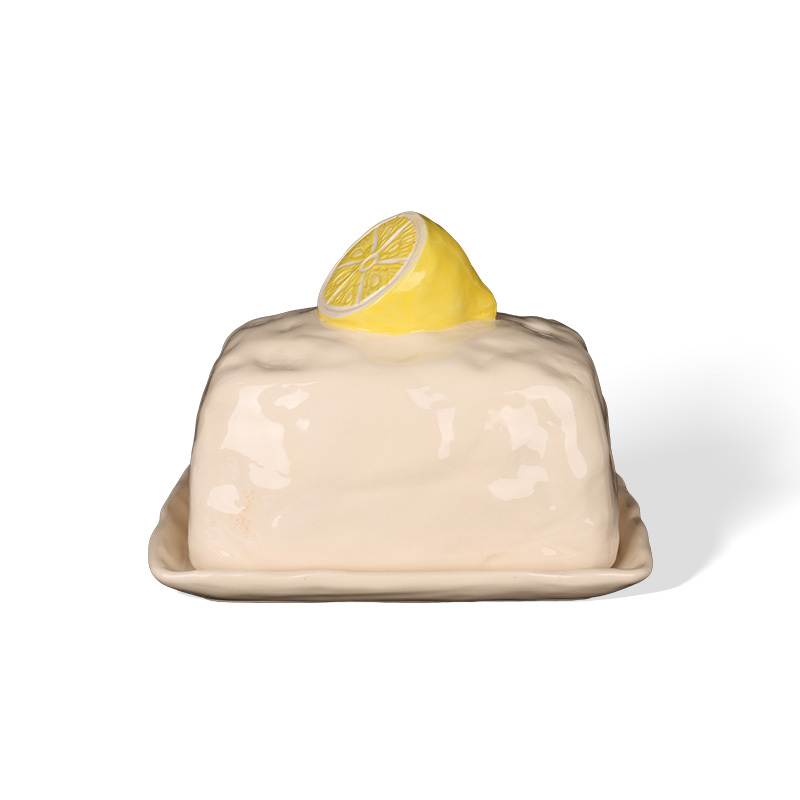 Wholesale Summer Lemon Clear Ceramic Tableware Wholesale