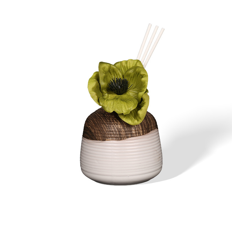 Wood Grain Ceramic Accenting Aromatic Incense Bottle