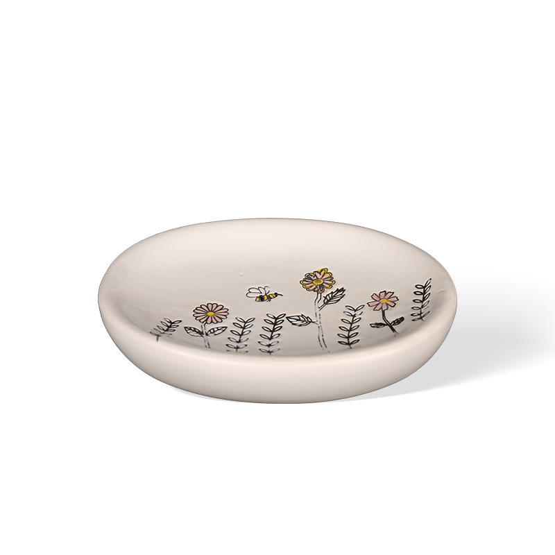 Wholesale Bee and Flower Themed Printed Ceramic Sanitary Ware
