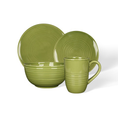 Wholesale Retro Central Cross-Striped Ceramic Tableware