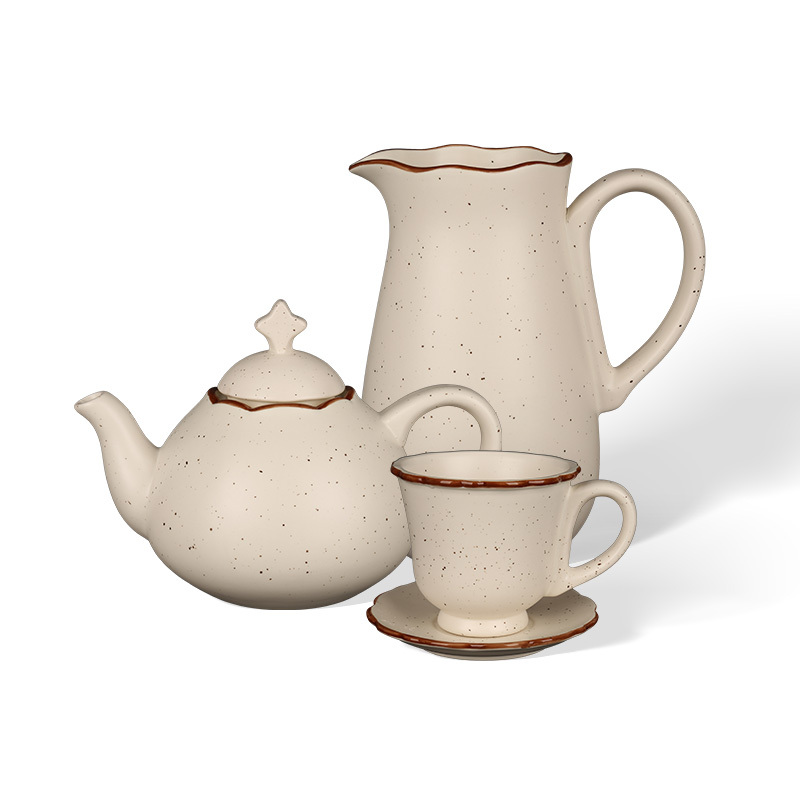 Wholesale Vintage milk and cream ceramic tea set wholesale