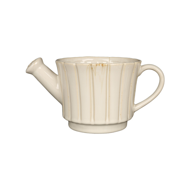 Wholesale Retro Vertical Bar Textured Ceramic Vase