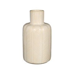 Wholesale Simple banana leaf pattern ceramic vase