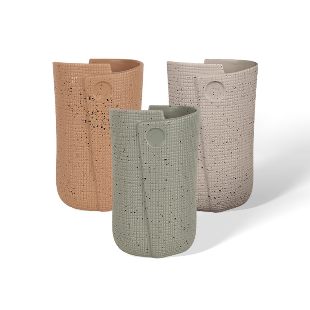 Wholesale irregular bottle mouth ceramic vase