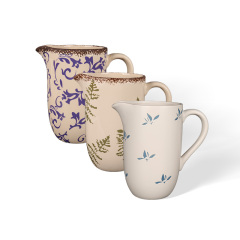 Wholesale Rural Vintage Printed Ceramic Vase