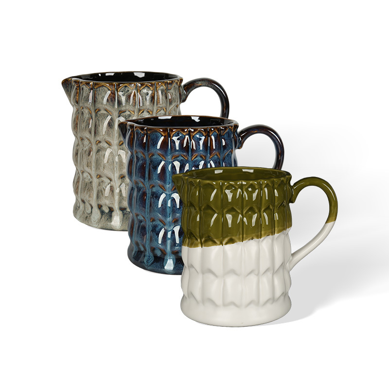 Wholesale three-dimensional lattice pattern ceramic vase