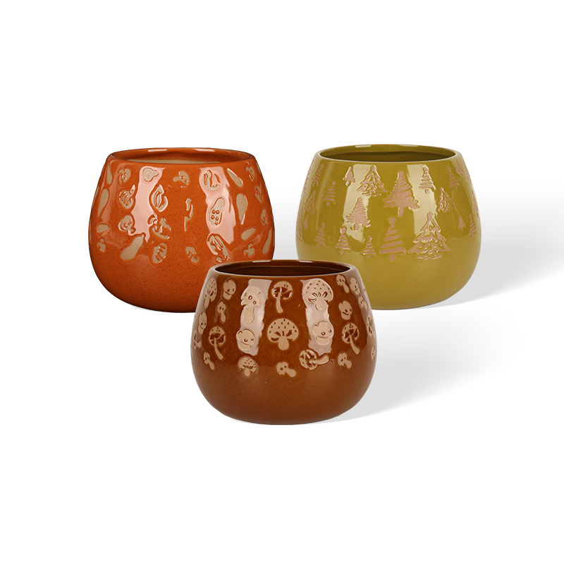 Wholesale natural ceramic vases with a rustic style